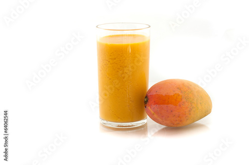 Mango juice and mango fruit