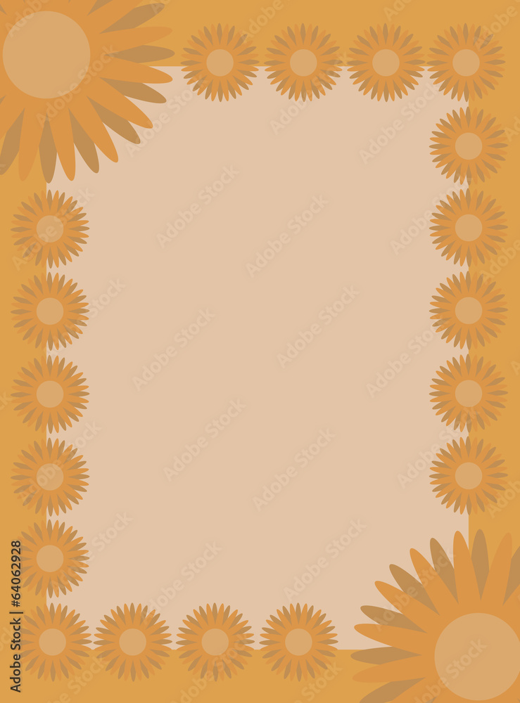 Obraz premium Frame with flowers