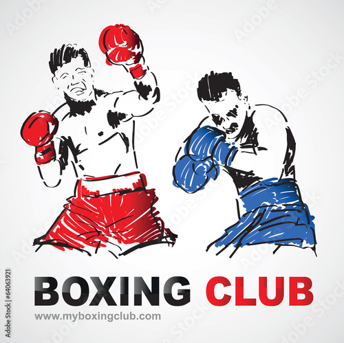 Boxe boxeur club combat challenger anglaise ko