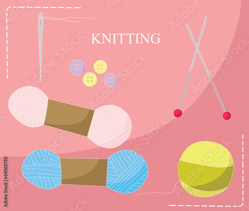 Knitting equipment icon