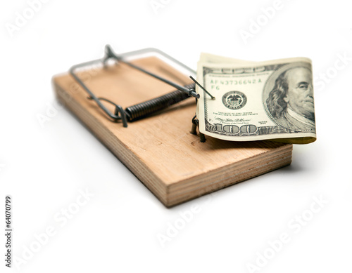 Activated mousetrap with money. Hypothec