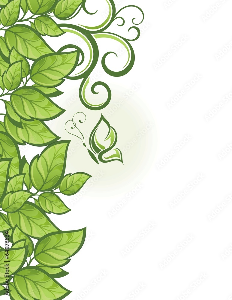 Abstract beautiful green floral background Abstract beautiful green floral background