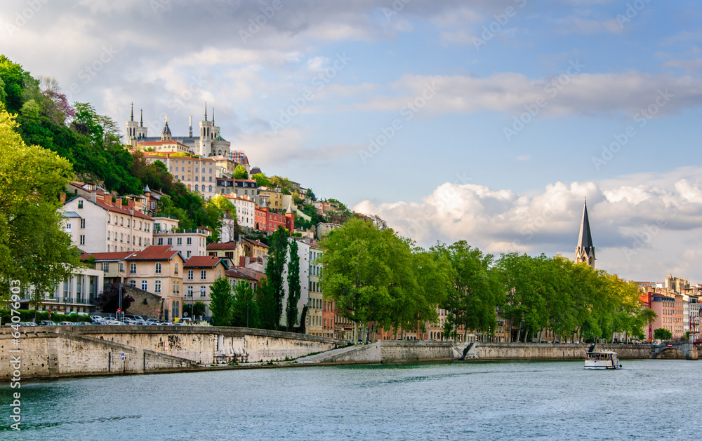 Obraz premium Berges de la Saône