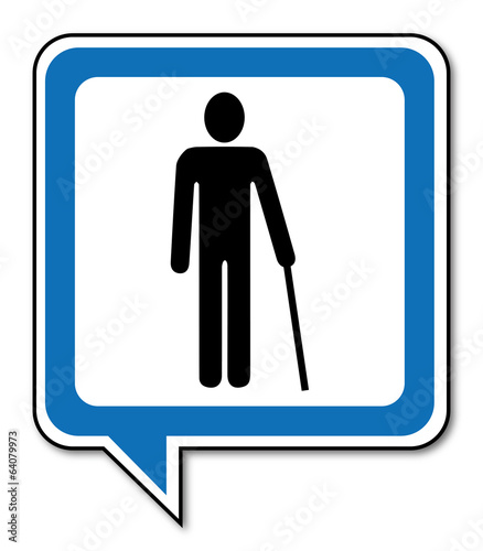 Logo personne handicapée.