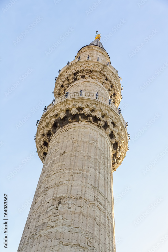 Blue mosque  minaret, Istanbul
