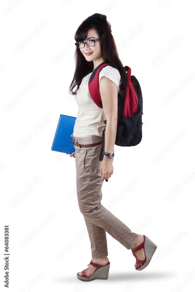 Asian college student isolated 1 Asian college student isolated 1