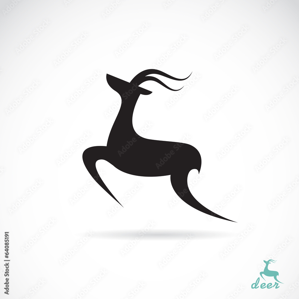 Vector image of deer design Vector image of deer design
