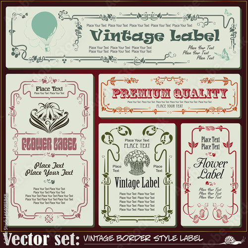 Border style labels on different topics