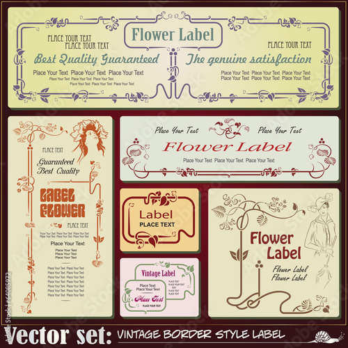 Border style labels on different topics
