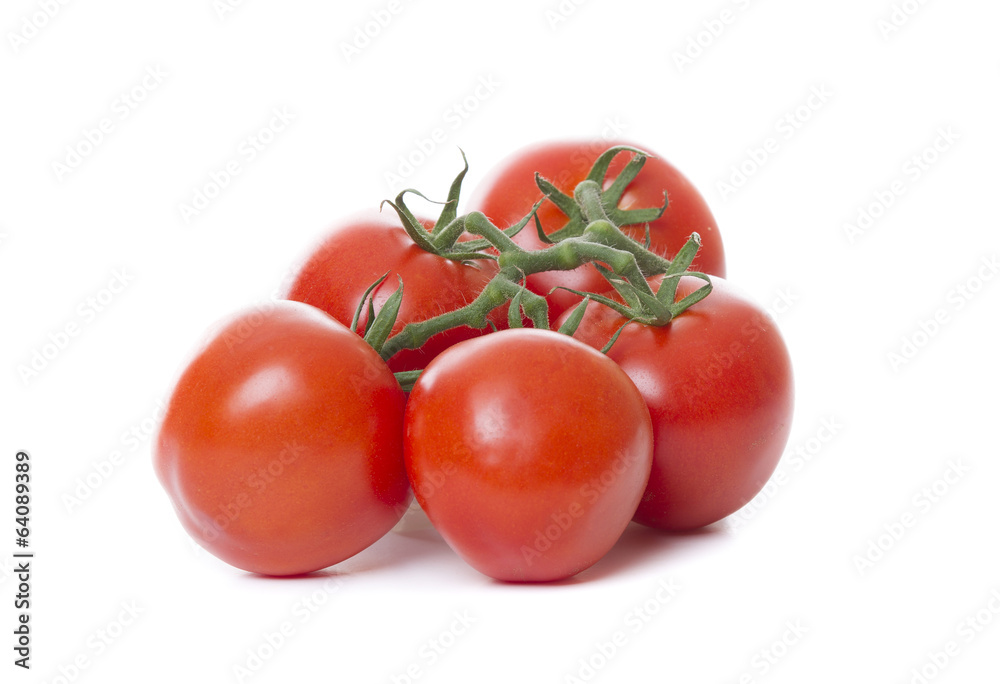 Fresh tomatoes isolated on white background Fresh tomatoes isolated on white background
