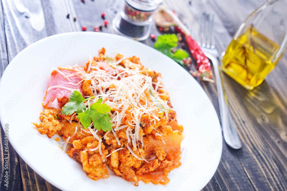 pasta with meat and cheese pasta with meat and cheese
