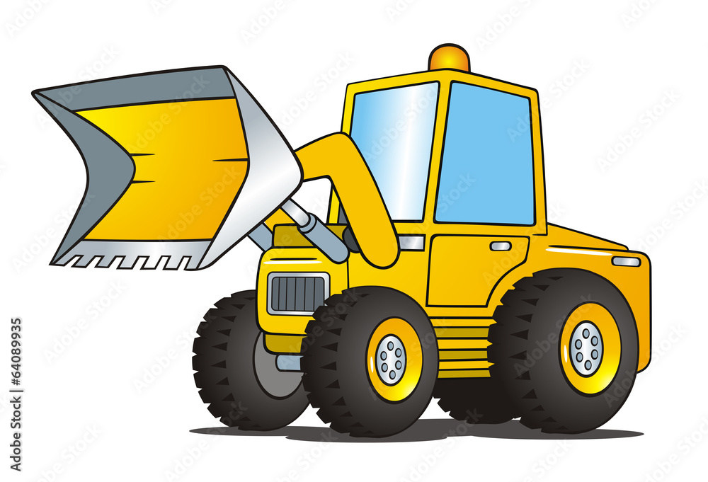 Excavator Yellow