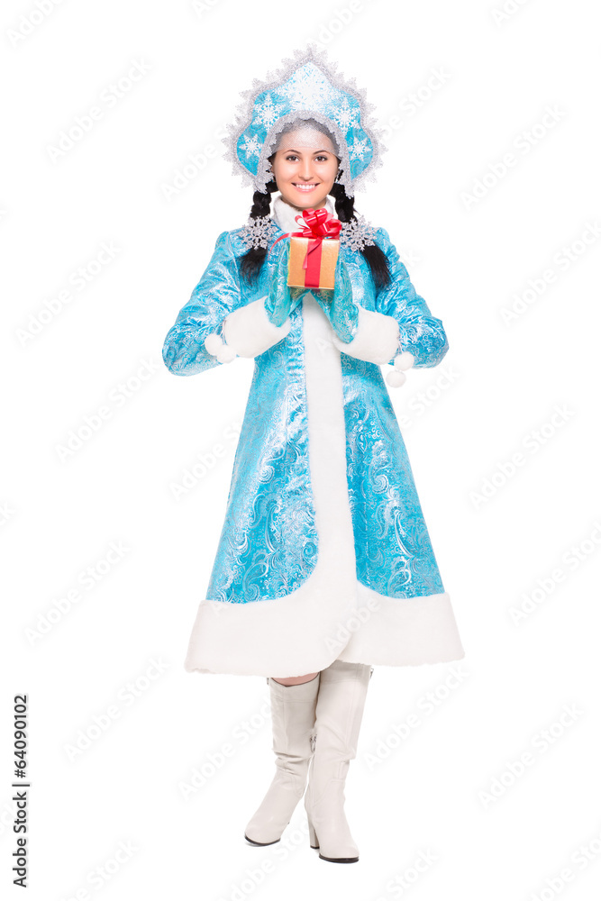 Beautiful woman in winter costume Beautiful woman in winter costume