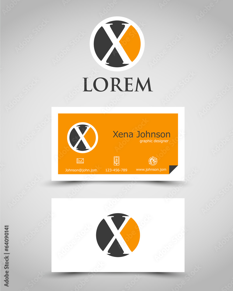 modern business card X modern business card X