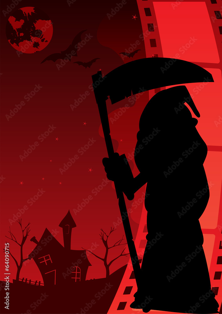 Naklejka premium Horror poster