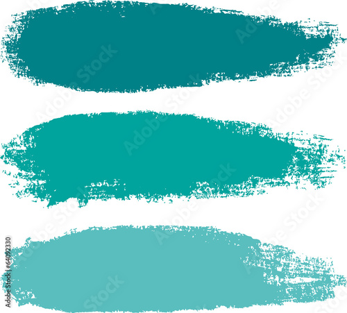 Aquamarine paintbrush strokes