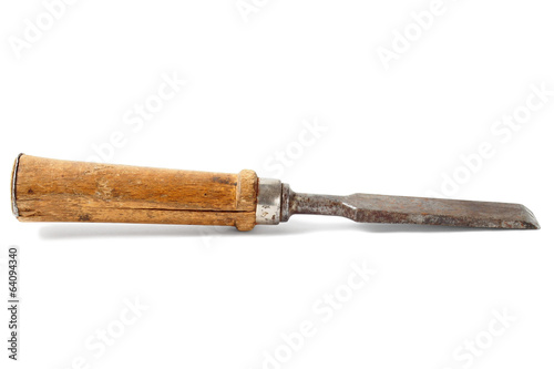 Old rusty chisel