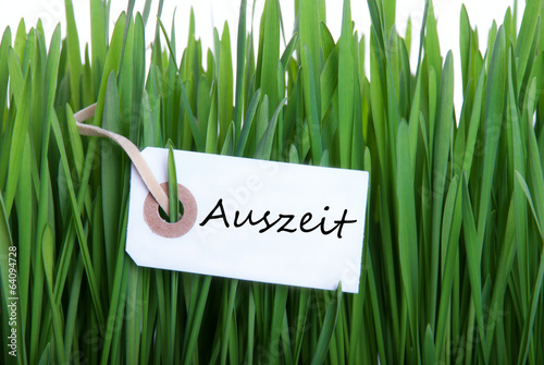 White Banner with Auszeit photo
