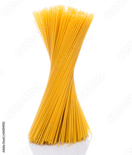 A bunch of dried spaghetti