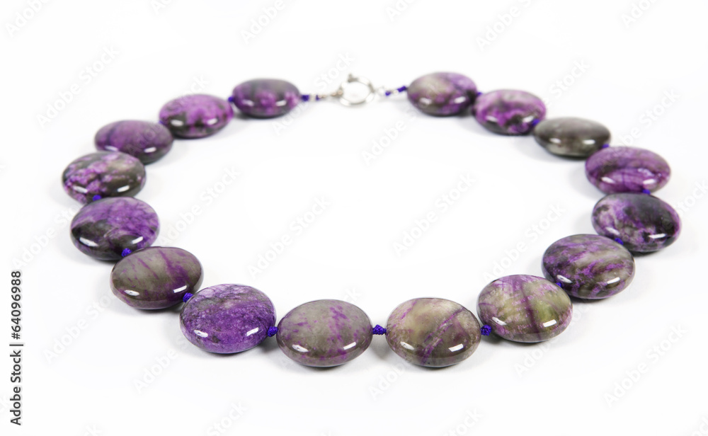 Beads from charoite Beads from charoite