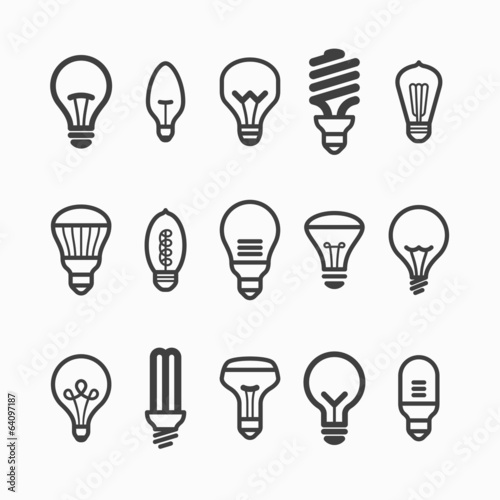Light bulb icons