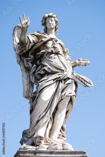 Bernini s marble statue of angel  Rome