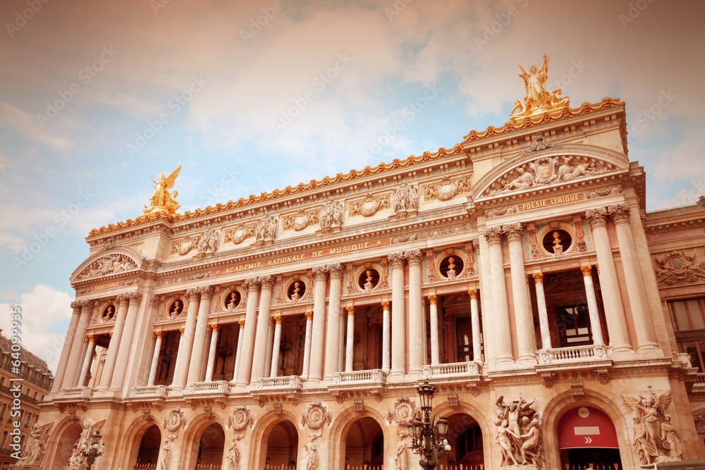 Paris - Opera Garnier - cross processed retro color tone