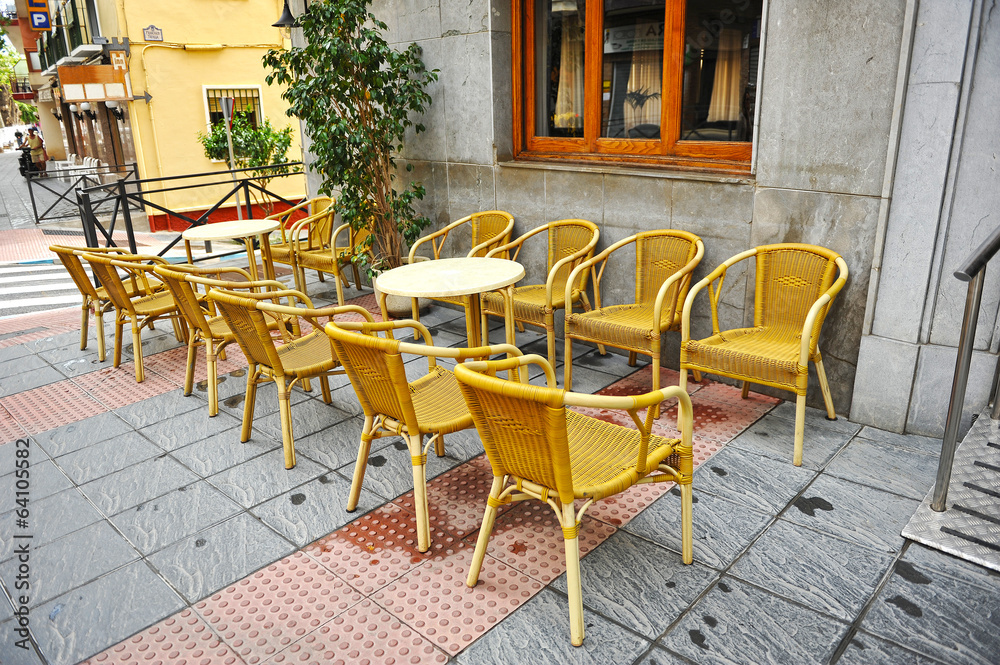 Street cafe, terrace