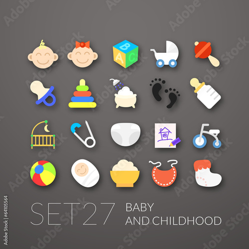 Flat icons set 27