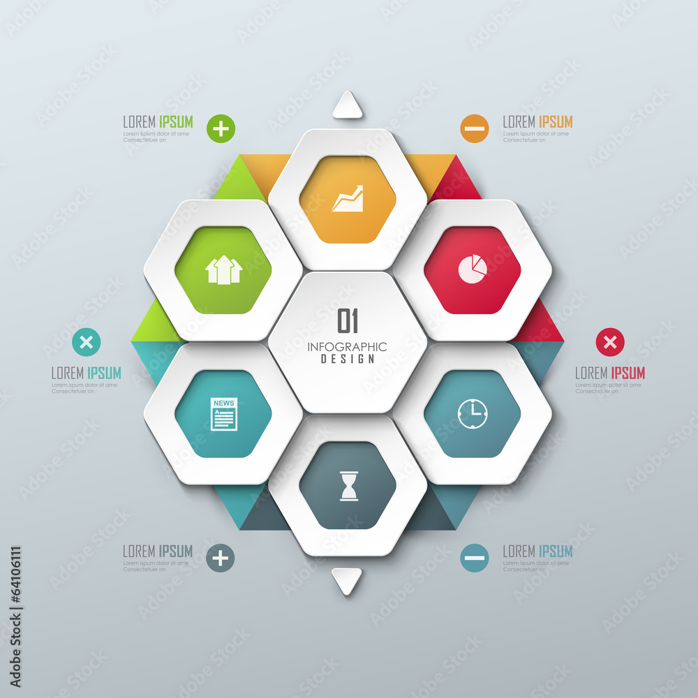 Vector template for infographic or web design Vector template for infographic or web design