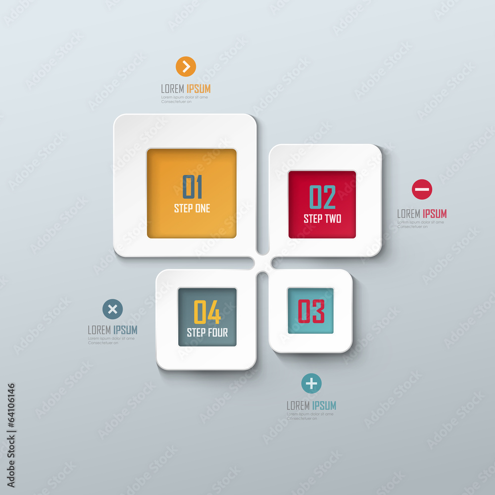 Vector template for infographic or web design Vector template for infographic or web design