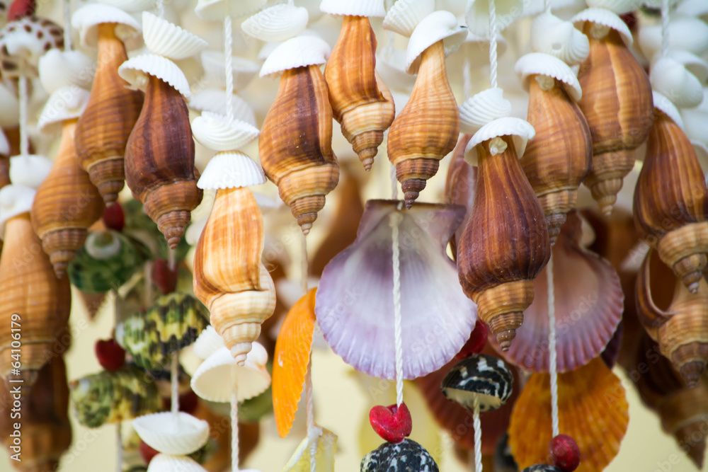 Mobile made from variety shells Mobile made from variety shells
