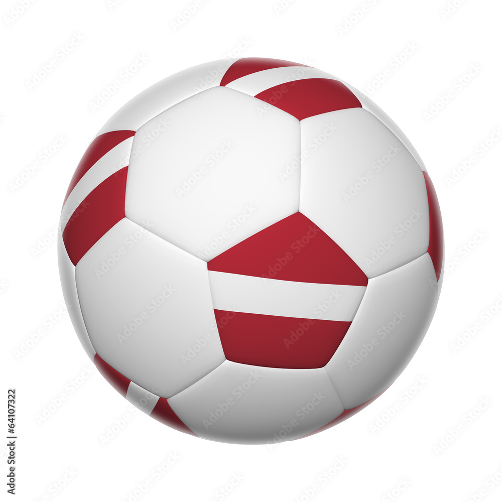 Fototapeta premium Latvian soccer ball