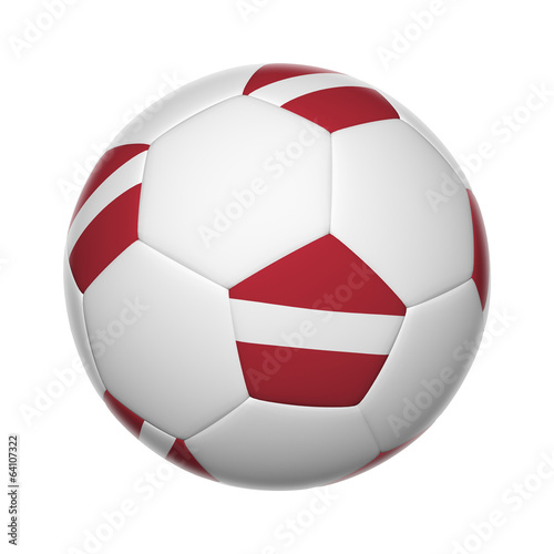 Latvian soccer ball