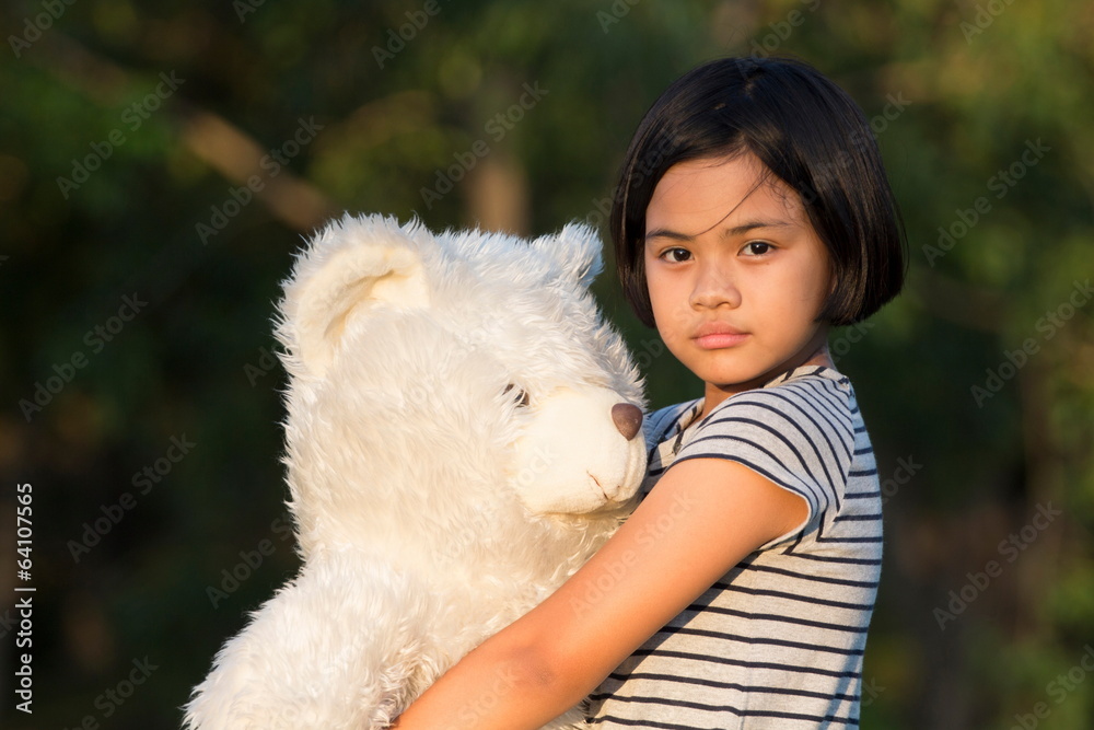 girl hugging teddy bear girl hugging teddy bear