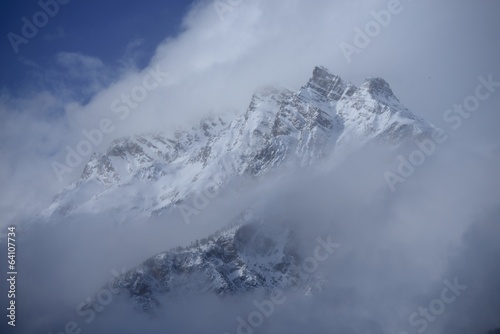 Mount peak in Alps