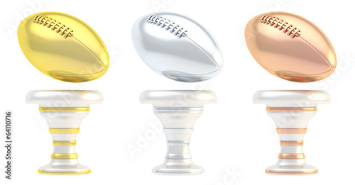 Award rugby sport trophy cup