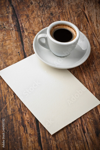 coffee and letter