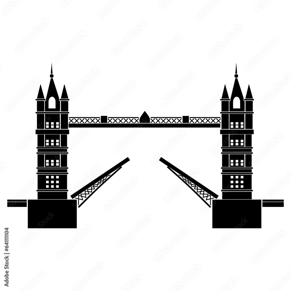Vector illustration of Tower Bridge of London Stock Vector | Adobe Stock