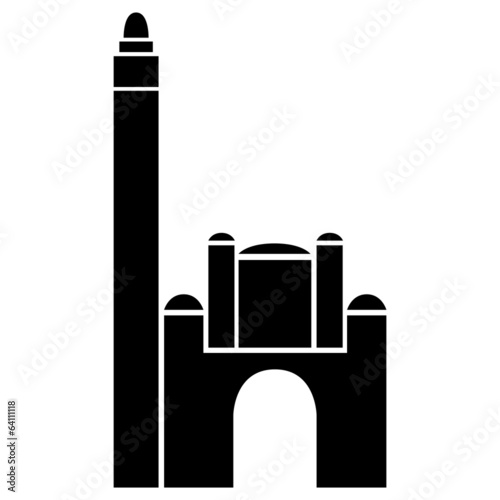 Vector illustration of Westminster Cathedral of London