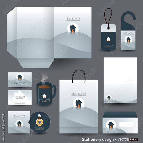 Stationery template design.