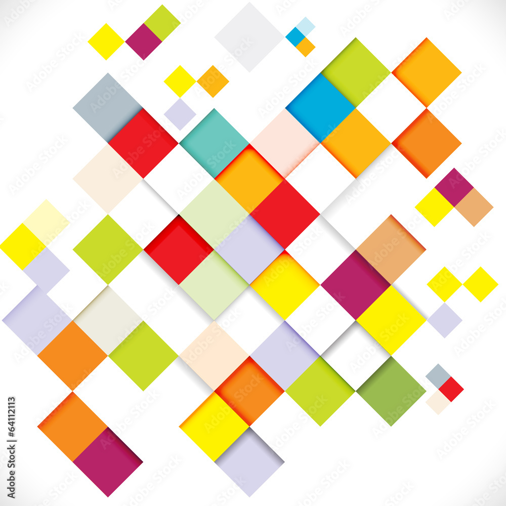 Abstract colorful modern geometric template, vector illustration