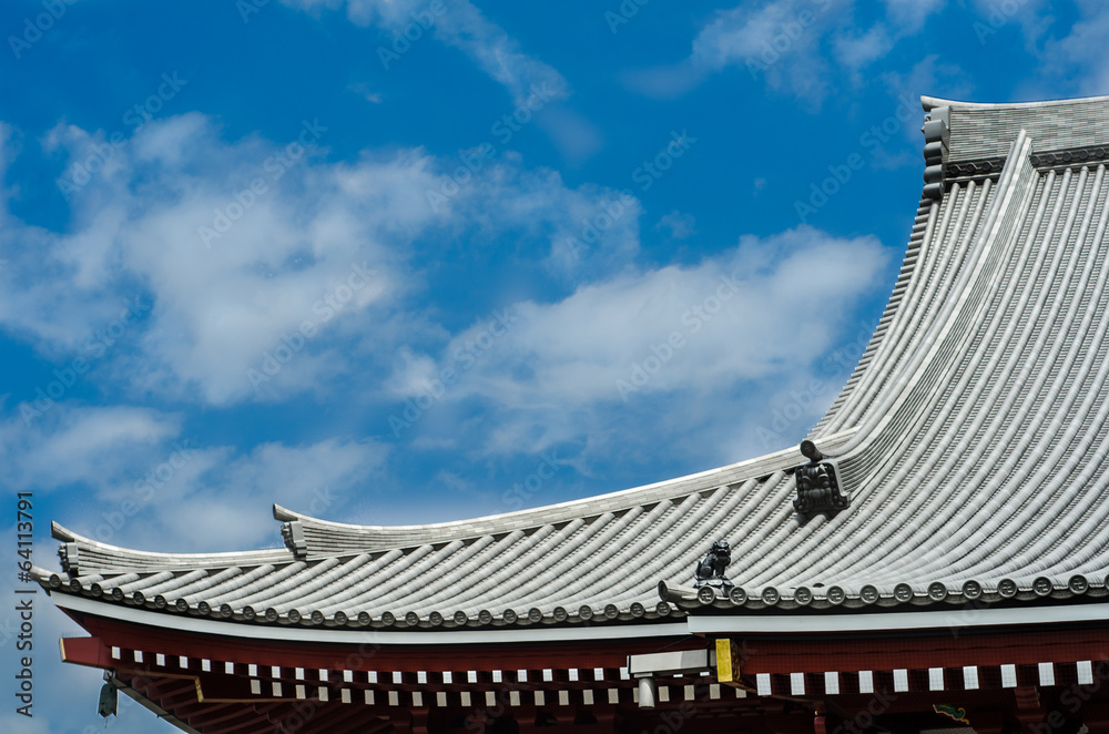 Obraz premium roof of japanese temple