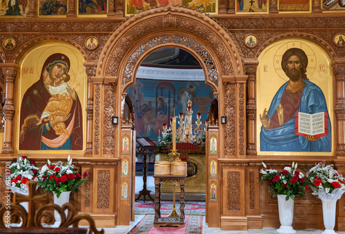 Obraz na plátně Interior of  orthodox Church