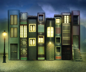 Foto auf Acrylglas Surrealismus Bücher bewohnt  © vali_111