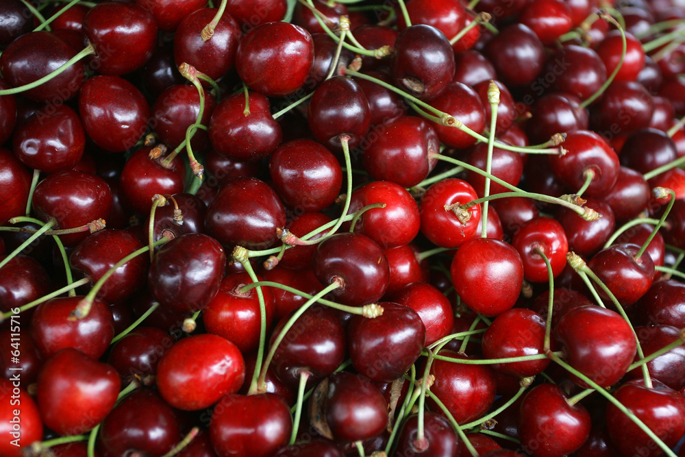 fresh cherries natural on the street market fresh cherries natural on the street market