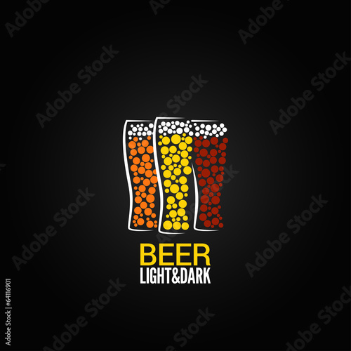 beer glass label design background