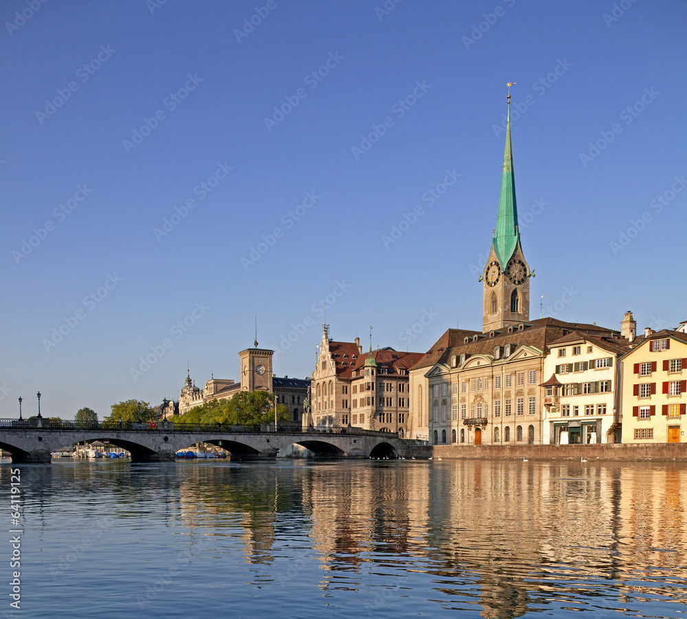 Zurich, the Lady Minster cathedral