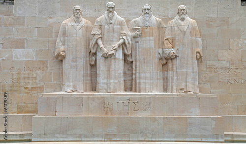 Reformation monument in Geneva, Switzerland. photo
