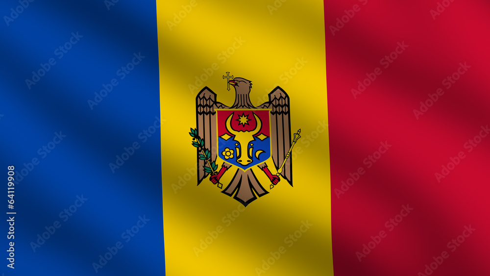Obraz premium Moldova Flag